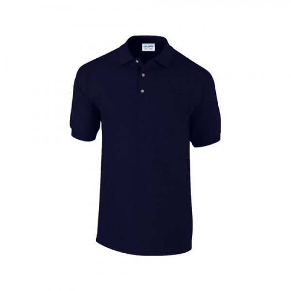 Ultra Cotton galléros piqué póló, sárga, XS 