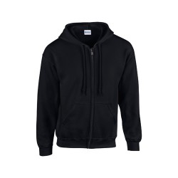 HB Zip Hooded pulóver, fekete