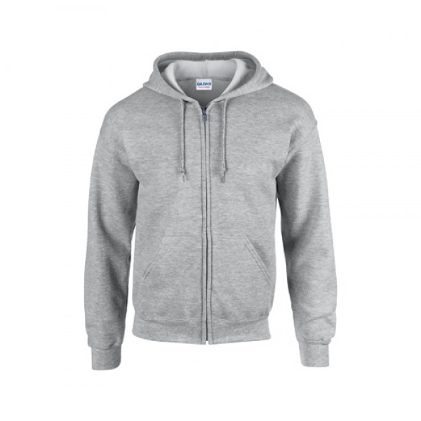 HB Zip Hooded pulóver, szürke