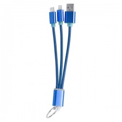 Scolt USB töltőkábel , kék 