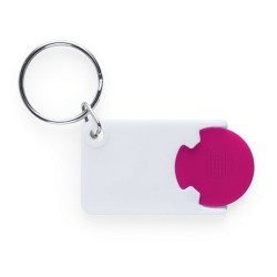 Zabax kulcstartós bevásárlókocsi érme, pink