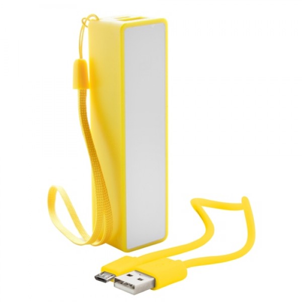 Keox USB power bank, sárga