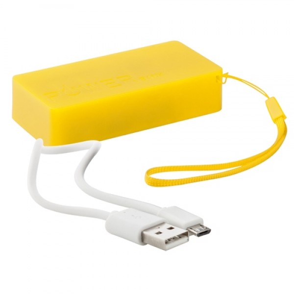 Nibbler USB power bank, sárga