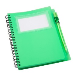 Tagged jegyzetfüzet, zöld